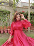 Royal Silk Flare Long Maxi