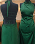 (30%) OFF - Elegant Silk Halter Neck Backless Maxi