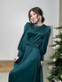Elegant Puff Sleeve Maxi Dress