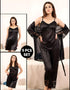 Elegance Defined β 5pc Silk Nightwear Set