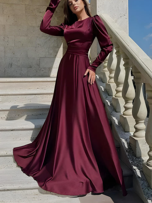 Luxurious Silk Long Maxi Dress