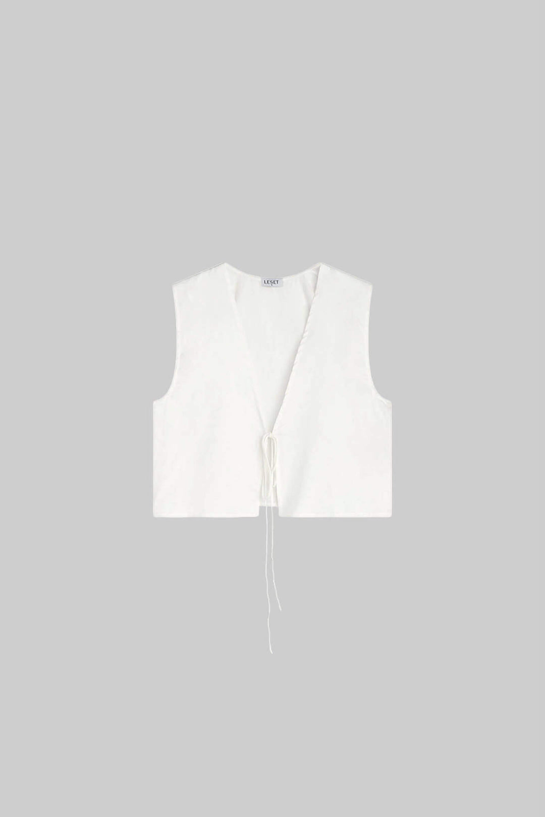 Cotton Tie-Front Sleeveless Co-ord Set