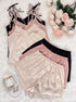 Veloura Silk Camisole Trio Set