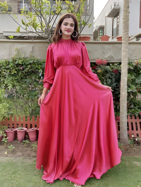 Royal Silk Flare Long Maxi