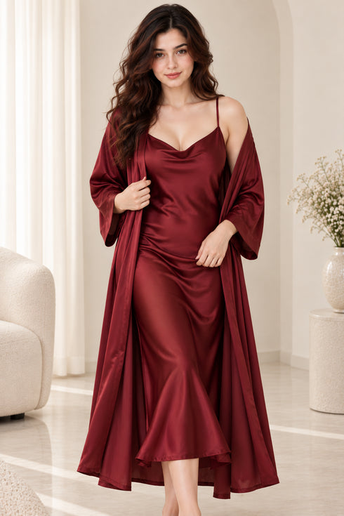 Seraphina Silk Long 2pc Set