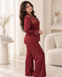 Noiré Lace Silk Pajama Set