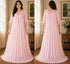 Women’s Premium Pleated Georgette Maxi Night Dress – Soft Flowy Lounge Wear with Ruffle Neckline