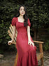 Elegant Mermaid Silk Maxi Dress