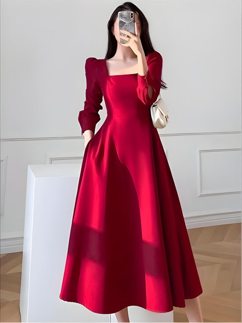 Elegant Georgette Midi Dress