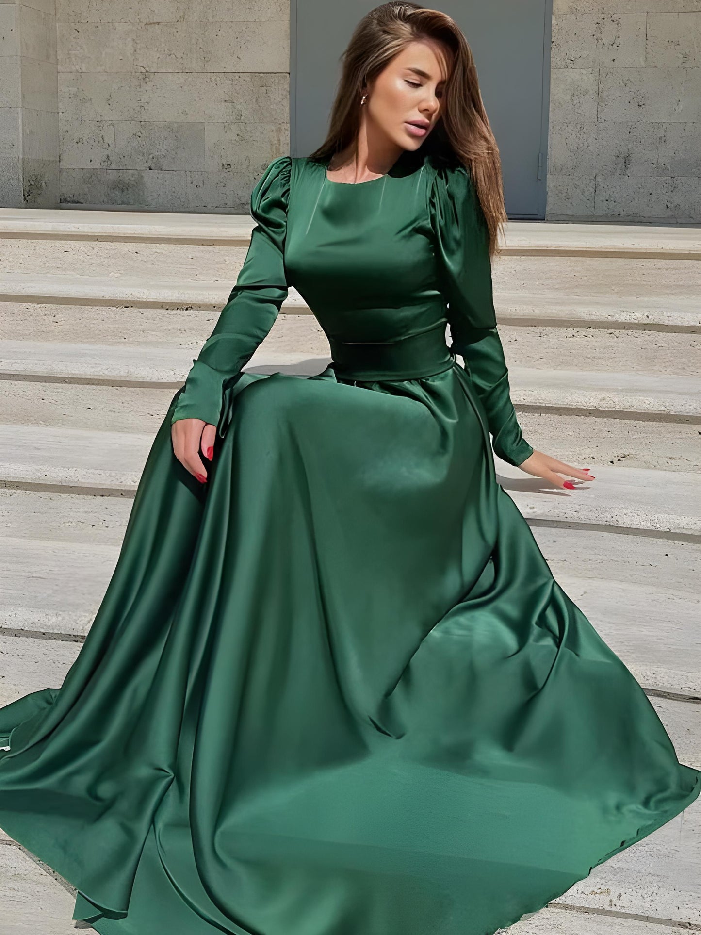 Luxurious Silk Long Maxi Dress