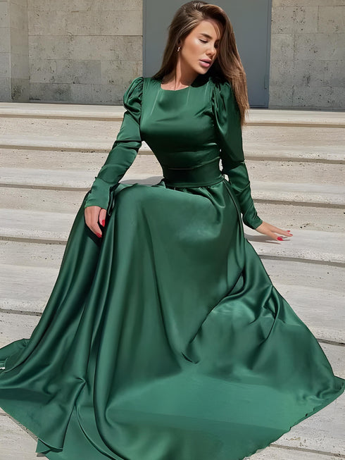 Luxurious Silk Long Maxi Dress