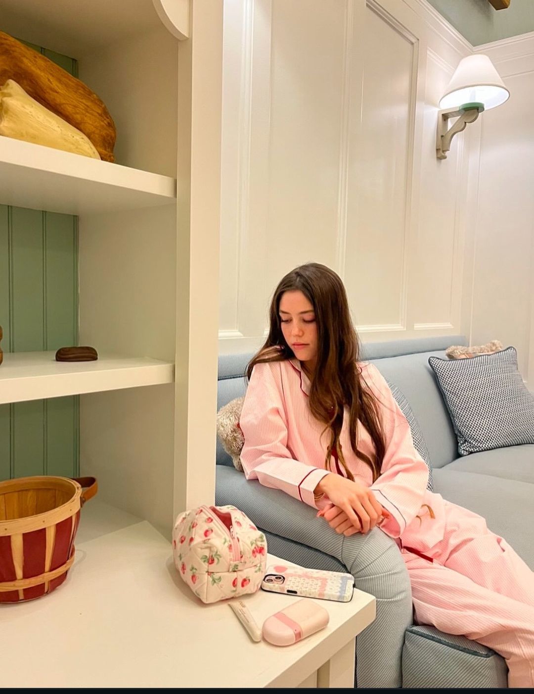Cozy Cotton Heart-Accented Pajama Set