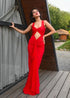 (30%) OFF - Obsidian Drape – Luxe Cutout Silk Gown