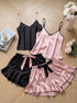 Silk Bow Camisole Set