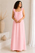 Elara Ruffle Backless Maxi