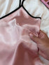 (30%) OFF - Blush Noir Silk - Cami & Shorts Set