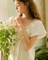 (30%) OFF - Elegant Ruffle-Trimmed Cotton Nightdress