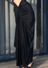 Obsidian Drape – Luxe Cutout Silk Gown