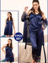 Elegance Defined β 5pc Silk Nightwear Set