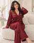 Noiré Lace Silk Pajama Set