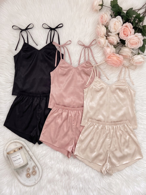 Veloura Silk Camisole Trio Set