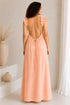 Elara Ruffle Backless Maxi