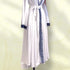 (30%) OFF - Moonlit Silhouettes: Silk 2pc Long Robe Set