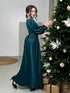 Elegant Puff Sleeve Maxi Dress