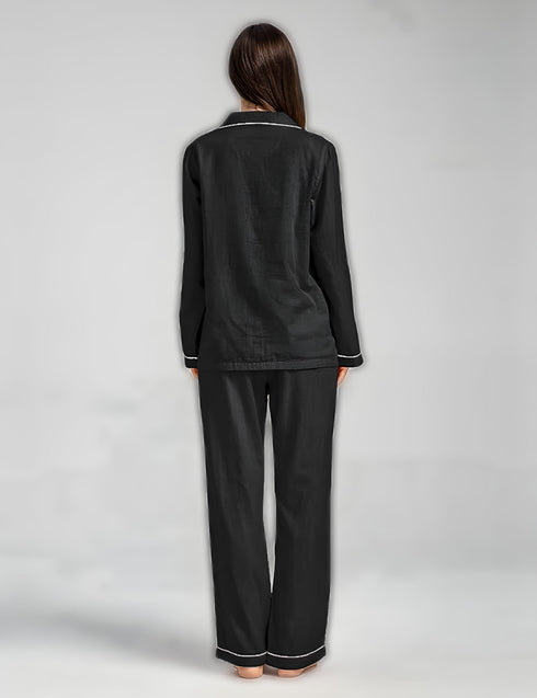 (30%) OFF - Elegant Cotton Pajama Set – Timeless Comfort