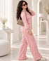 Noiré Lace Silk Pajama Set
