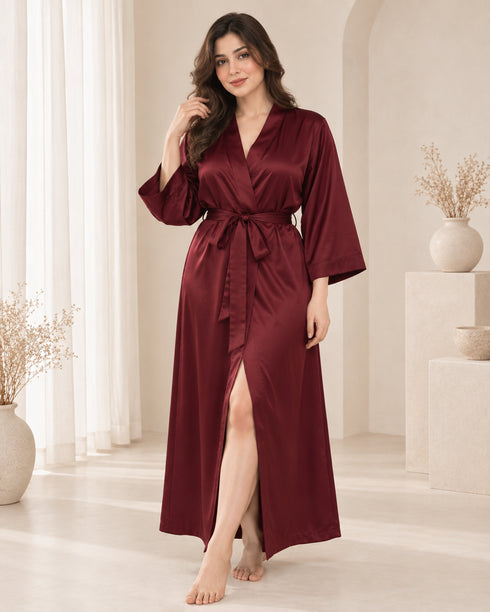Blushé Silk Long Robe