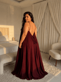 Back Tie Flowy Maxi – Plus Size