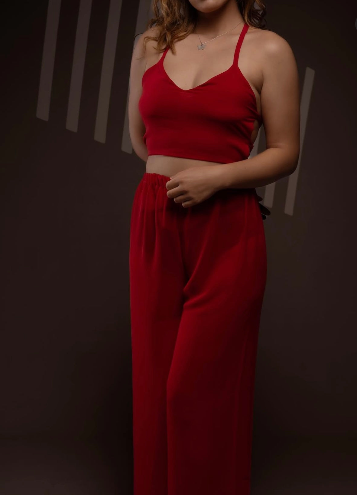 Scarlet Elegance – Strappy Back Lingerie Set