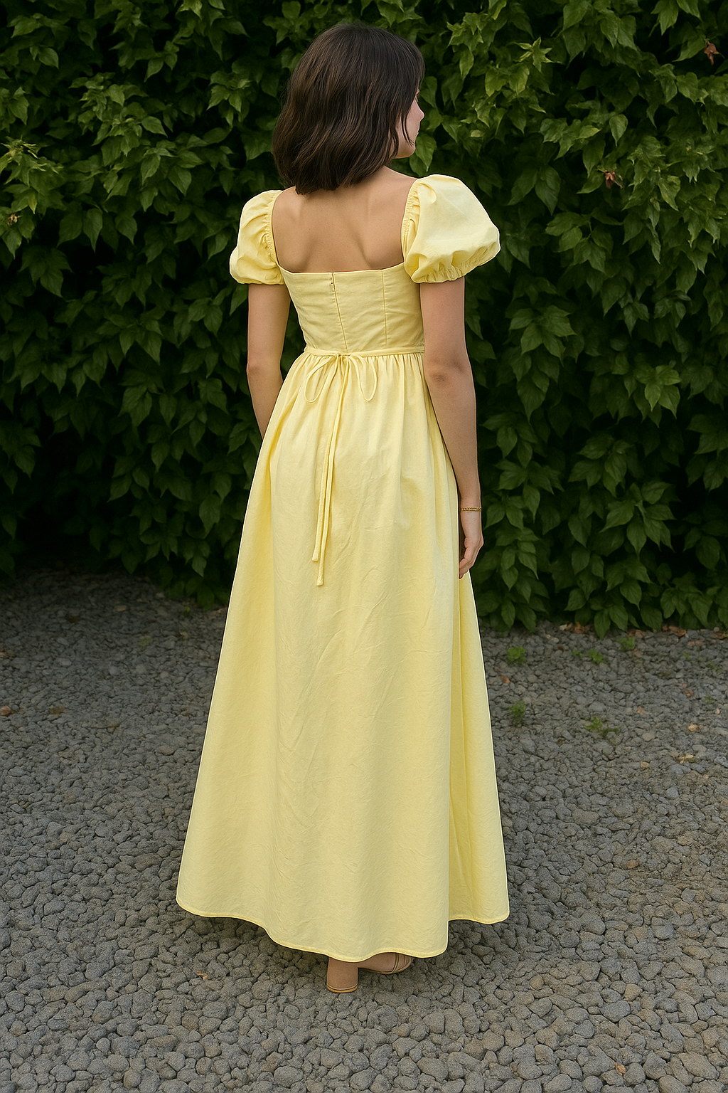Elegant Puff Sleeve Rory Dress – Cotton