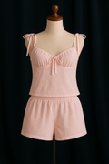 (30%) OFF - Soft Cotton Camisole & Shorts Nightwear Set – 8 Colors