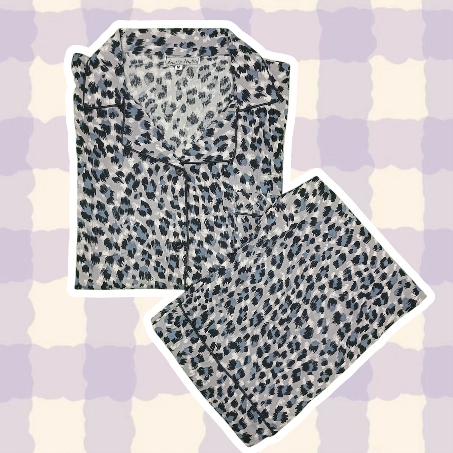 (30%) OFF - Tiger Print Linen Pjs