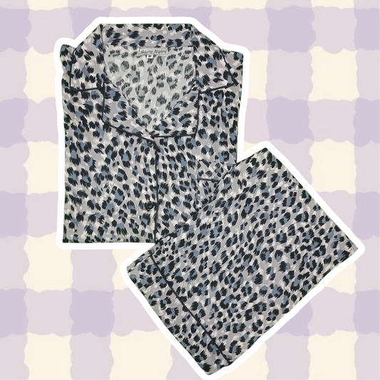 (30%) OFF - Tiger Print Linen Pjs