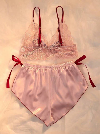 (30%) OFF - 2pc Lacy Brallete & Shorts
