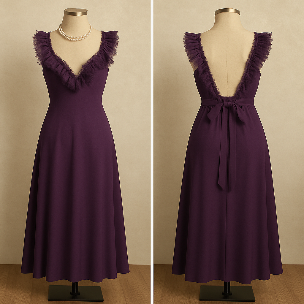Romantic Silk Lace Nightgown – Elegant Floor-Length Sleepwear