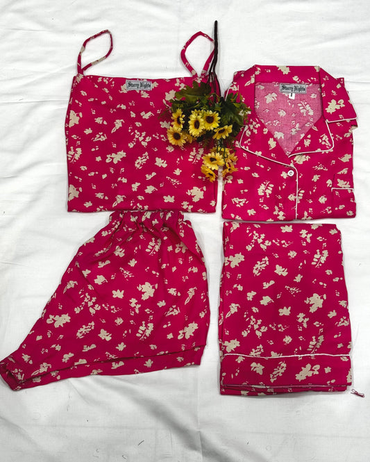 Linen Pj's 4pc