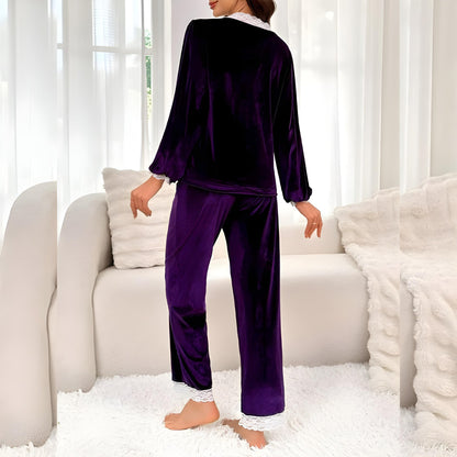 (30%) OFF - 2 Piece Lacy Shirt & Trouser Set