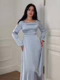(30%) OFF -Elegant Satin Long Maxi Dress
