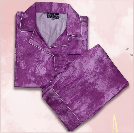 (30%) OFF - Silk Tie Die Pajama Set