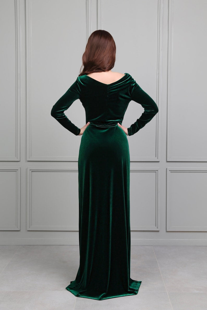 (30%) OFF - Velvet Luxe Elegance Long Maxi Dress