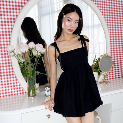 (30%) OFF - Cotton Tie-Strap Babydoll Dress – Classic & Chic
