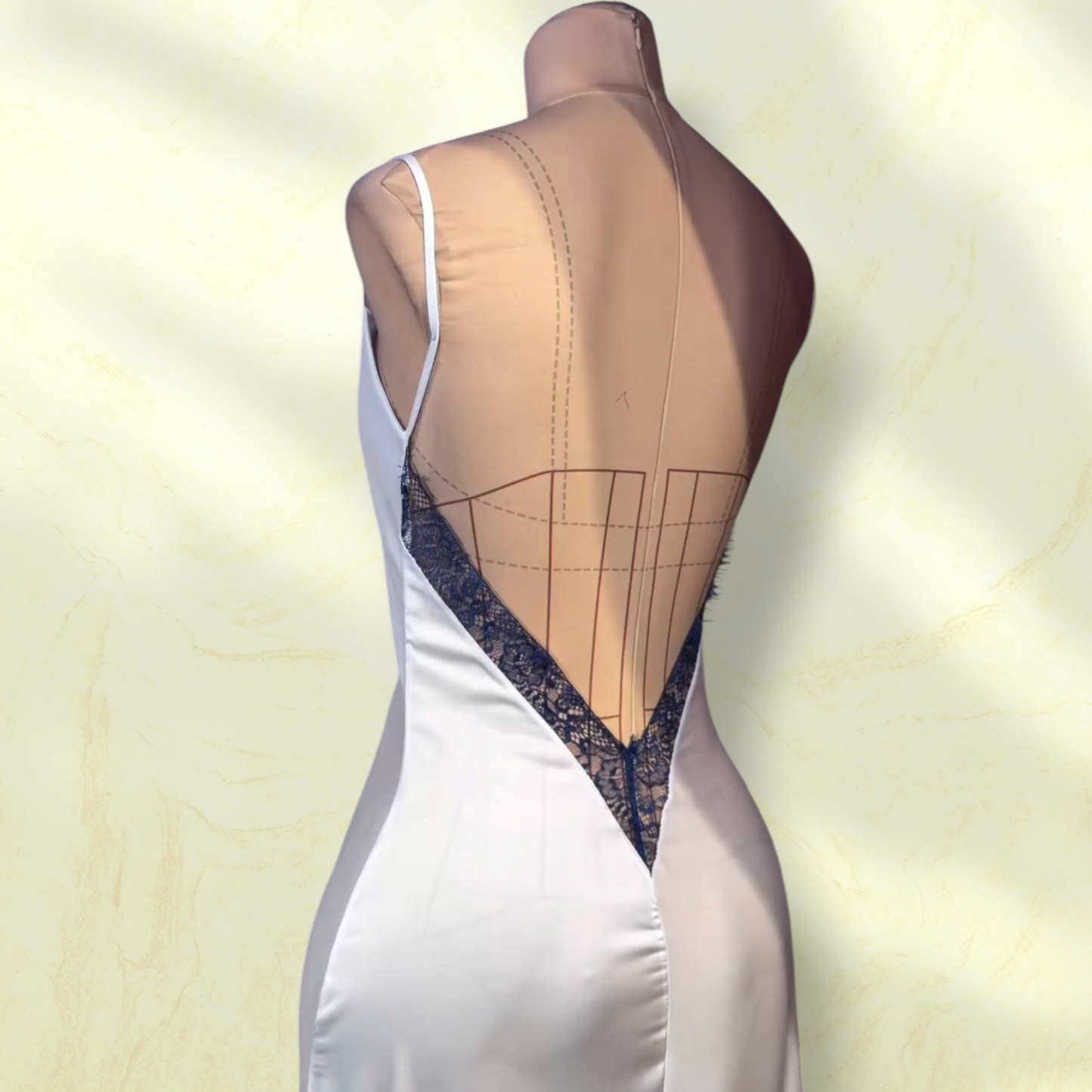 Moonlit Silhouettes: Silk 2pc Long Robe Set